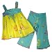 Apparel : Indygo blue/yellow indian summer swing top/capri