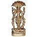 Worship Statue Lord Vishnu Brass Figurines 5.75 x 2.5 x 1.75 inches