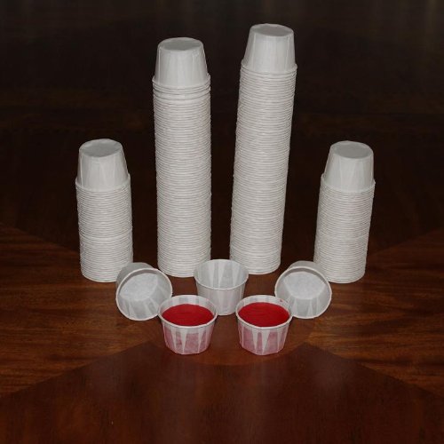 1.25 ounce Jello Shot Paper Souffle Portion Cups - Package of 250
