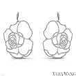 Vera Wang! Beautiful Earrings With 5.35ctw Super Clean GH/VS Diamonds Made of Titanium