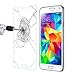 SOOYO 9H Round Edge Tempered Glass Screen Protector for Samsung Galaxy S5-1Pack