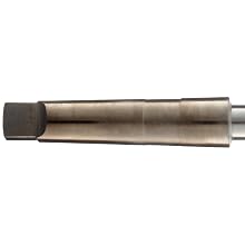 Cleveland 2440 Cobalt Steel Taper Shank Drill Bit, Gold Oxide Finish, Morse Taper Shank, 135 Degree Notch Point