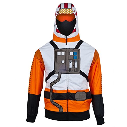Star Wars I Am Red 5 Costume Zip Up Hoodie Sweatshirt
