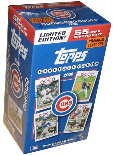 Topps MLB Baseball Cards 2008 Chicago Cubs Boxed Collector's Edition 55 Card Team Set