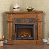 Cartwright Electric Fireplace Convertible Corner Design in Mission Oak 51xzYcxQ1VL. SL160 Cartwright Electric Fireplace Convertible Corner Design in Mission Oak