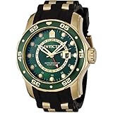 Invicta Men's 6994 Pro Diver Collection GMT Green Dial Black Polyurethane Watch