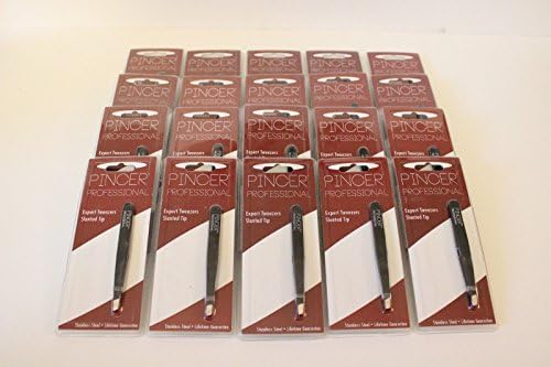 Pincer Brand LOT OF 20 PRECISION STAINLESS STEEL TWEEZERS FOR HEALTH AND BEAUTY PURPOSES
