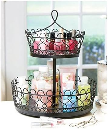 Rotating Makeup Organizers-black by LCI