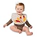 Mud Pie Baby Game Day Football Bib Set, Turkey, One Size