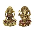 Hindu Gift: Set of Laxmi & Ganesh Statues