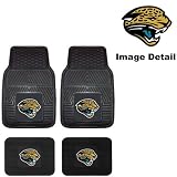 Jacksonville Jaguars NFL Front & Rear Car Truck SUV Vinyl Car Floor Mats - 4PC