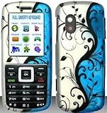 Blue Design Vines Hard Snap On Case Cover Faceplate Protector for Samsung T ....