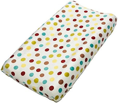 Hopscotch White Changing Pad Cover