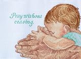 PRAY WITHOUT CEASING COUNTED CROSS STITCH KIT-11X8 14 COUNT