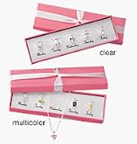 Avon CZ Days of the Week Necklace Set in Special Packaging Multicolor