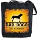 Canvas Tote Bag Black  Bad Dogs Greater Swiss Mountain Dog  Dog