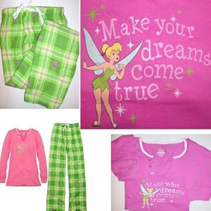 Buy DISNEY MAKE YOUR DREAMS COME TRUE TINKER BELL PAJAMAS Cotton Ladies by var goTwisterProductImageStrings = new Object();goTwisterProductImageStrings['prodImageNotAvailTextNoColor'] = 