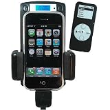 8 in 1 Wireless Automobile FM Transmitter + Car Charger + Holder/Dock + REMOTE for iPod Touch Classic Nano 3G Compatible with iPhone 3G