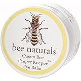 Bee Naturals Queen Bee Peeper Keeper Eye Balm - Reduces Eye Wrinkles and Moisturizes Skin - Vitamin E and 10 Different Natural Nutrient Oils - 0.8 Oz