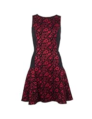 Sleeveless Scoop Neck Polyester Thigh Length Skater Dress/Club Dress 