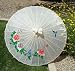 Cloth Parasol with Hand painted design on Ivory background#8000w
