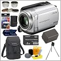 Sony DCR-SR47 60GB Hard Disk Drive Handycam&reg; Camcorder (Silver) + Deluxe Camcorder Accessory Kit