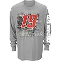 Carl Edwards #19 NASCAR Arris Long Sleeve 2015 Schedule T-Shirt-Grey