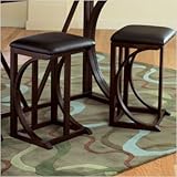 Folding Bar Stool in Deep Brown [Set of 2]