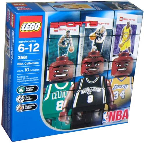 Lego Builder's Kit - NBA Player Figures!! Shaq, Parker, and Walker
