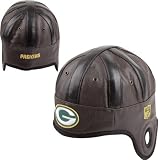 Green Bay Packers Brown Faux Leather Helmet Hat