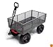 Gorilla Carts GORMP-12 Steel Dump Cart with Removable Sides and 2-In-1 Convertible Handle, 1,200-Pound Capacity, 39.5-Inch by 22-Inch Bed, Grey Finish