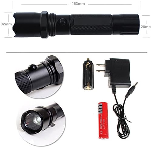Atongmu99 2000LM 18650 Rechargeable CREE LED Flashlight Torch Lamp Light Battery & Charger