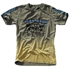 Pure Trash T-Shirt Vintage Applikation blau-gelb S-XXL