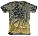 Pure Trash T-Shirt Vintage Applikation blau-gelb S-XXL - 