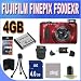 Fujifilm FinePix F500EXR 16 MP CMOS Digital Camera with Fujinon 15x Super Wide Angle Zoom Lens with 4GB SD HC Card Battery and More Accessory Saver Bundle (International Model No Warranty) RED