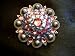 4 SILVER SWAROVSKI CRYSTALS BERRY CONCHOS HEADSTALL