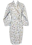 Bedhead Men's Blue Golf Bags Sateen Cotton Robe - Final Sale!