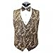 Brown Leopard Tuxedo Vest and Bow Tie Size Medium