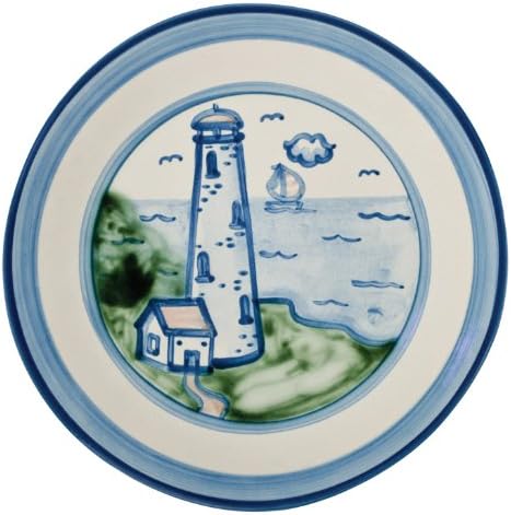 Plate 9 Inches, Lighthouse Pattern