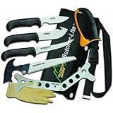 Outdoor Edge Butcher-Lite BL-1 Lightweight 8-Piece Butcher Kit with Belt Scabbard