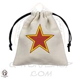 Q-Workshop: Battle Bag: Soviet Union - Russia (Red / Yellow Star) - Dice Bag in Linen