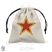 Q-Workshop: Battle Bag: Soviet Union - Russia (Red / Yellow Star) - Dice Bag in Linen