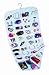 Hanging Jewelry Crafts Organizer 80 Pocket Vinyl in White (18x35) by Whitney Design