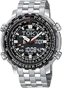 Seiko Men's Analog Digital World Time Flight Chronograph Watch #SNJ017