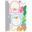 Nursery Easy Apply Wall Sticker Decorations - Owl Love Couple Branch Mod