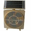 White Solar Powered Room or Desk Fan