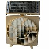 White Solar Powered Room or Desk Fan