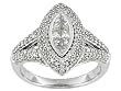14K White Gold Diamond Ring - 1.00 Ct.