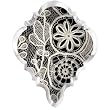 Lace Design Fringe Studio Chandlier Crystal Drop Shape Magnet