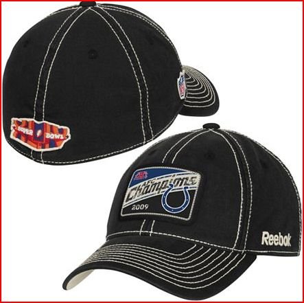Indianapolis Colts 2009 / 2010 AFC Conference Champions w/ Super Bowl 44 Logo Locker Room Hat
